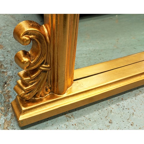 350 - OVERMANTEL, 119cm W x 94cm H French style gilt.