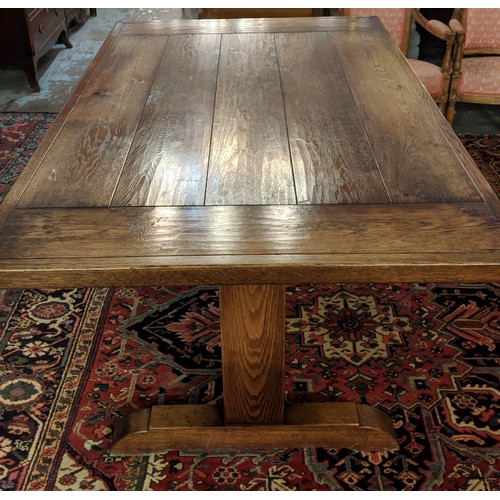 300 - I & JL BROWN WATERMILL REFECTORY TABLE, 76cm H x 102cm W x 170cm L.