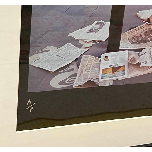 32 - FAYE DUNAWAY OSCARS, signed by photographer Terry O'Neil, artist proof, 44cm x 38cm, framed.