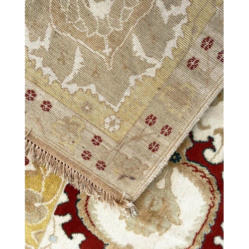 75 - FINE INDIAN AGRA CARPET, 372cm x 300cm