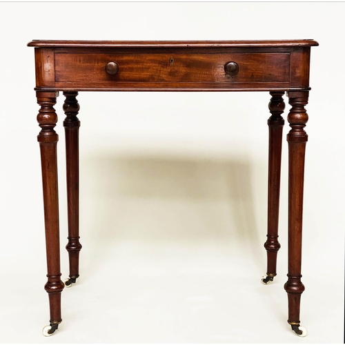 175 - CHAMBER WRITING TABLE, early 19th century English mahogany in the manner of Gillows of Lancaster wit... 