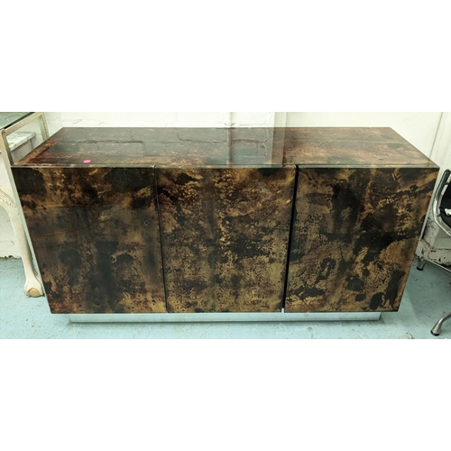 395 - ALDO TINT SIDE CABINET, 160cm x 50cm D x 82cm H.