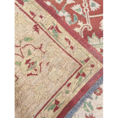 65 - FINE SOUMAK KHOTAN DESIGN CARPET, 340cm x 232cm.