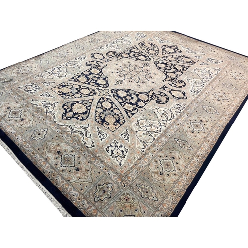 66 - FINE PART SILK TABRIZ DESIGN CARPET, 304cm x 244cm.