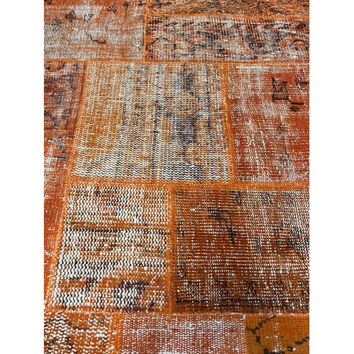 82 - TURKISH PATCHWORK RUNNER, 497cm x 92cm.