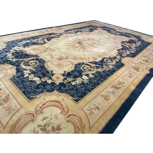 90A - FRENCH SAVONNERIE DESIGN CARPET, 540cm x 366cm