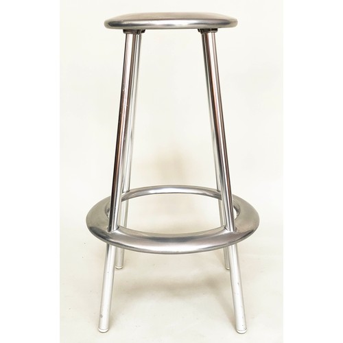 291 - ALLERMUIR BAR STOOLS, a pair, Amos Marchant and Lyndon Anderson aluminium. (2)