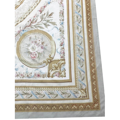 56 - FINE SAVONNERIE DESIGN AUBUSSON CARPET, 490cm x 325cm.