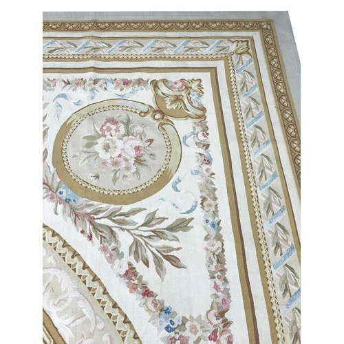 56 - FINE SAVONNERIE DESIGN AUBUSSON CARPET, 490cm x 325cm.