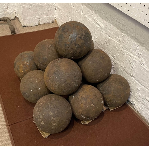 10 - CANNON BALLS, fourteen. (14)