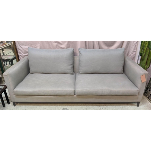 274 - CAMERICH CRESCENT NARROW SOFA, 229cm L x 67cm H X 93cm D.