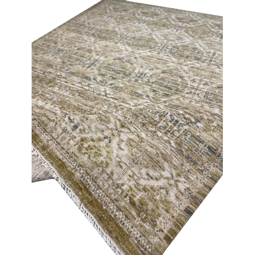 44 - FINE CONTEMPORARY OTTOMAN DESIGN OUSHAK CARPET, 302cm x 249cm.