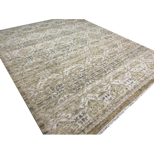 44 - FINE CONTEMPORARY OTTOMAN DESIGN OUSHAK CARPET, 302cm x 249cm.