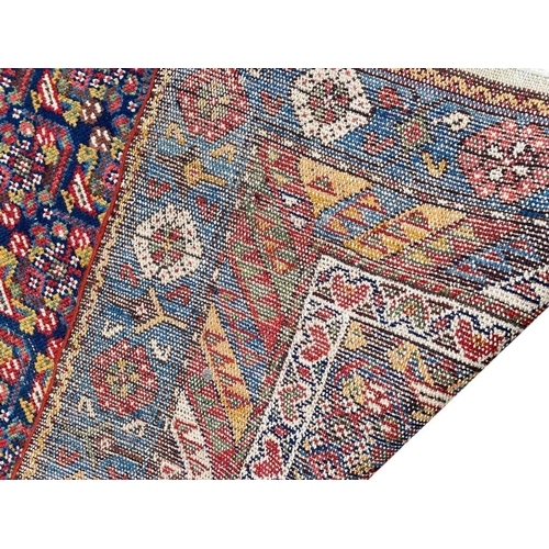 47 - ANTIQUE PERSIAN MALAYER RUNNER, 305cm x 108cm.