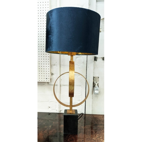 280 - TABLE LAMPS, a pair, contemporary Italian style design, blue shades, 67.5cm H. (2)