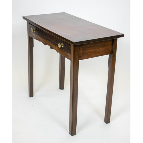 72 - WRITING TABLE, 72cm H x 84cm W x 40cm D, George III mahogany with frieze drawer.