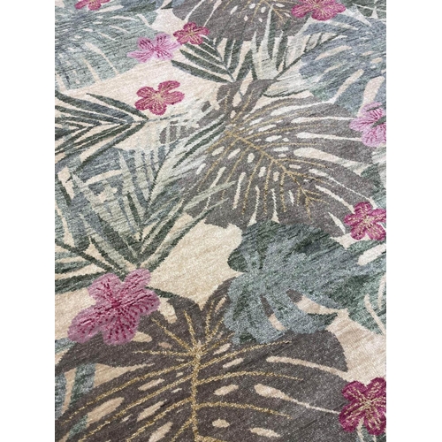 126 - FINE CONTEMPORARY 'TROPICAL' WOOL CARPET, 302cm x 244cm.