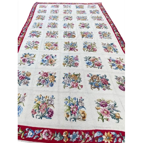 136 - ENGLISH NEEDLEPOINT CARPET, 340cm x 190cm