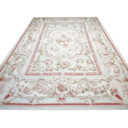 145 - FINE AUBUSSON CARPET, 430cm x 300cm.