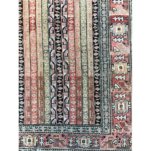 146 - ANTIQUE MALAYER RUG, 190cm x 123cm.