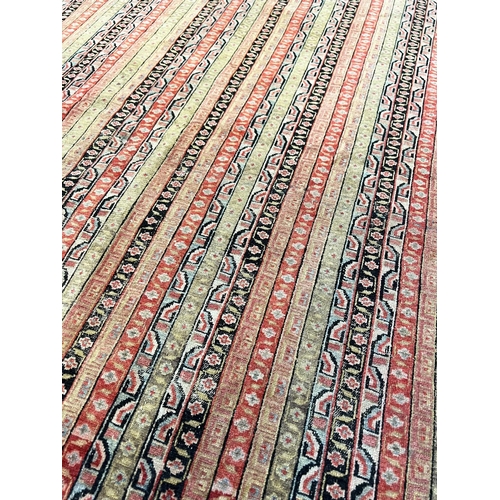 146 - ANTIQUE MALAYER RUG, 190cm x 123cm.