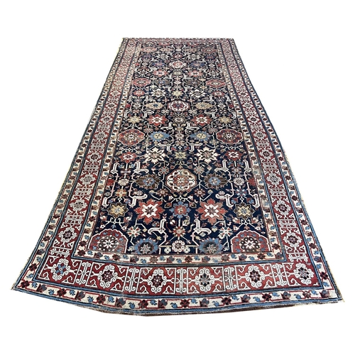 148 - ANTIQUE CAUCASIAN KELLEH, 395cm x 156cm.