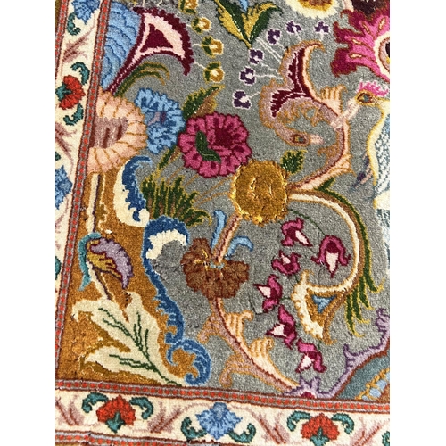 151 - PART SILK TABRIZ RUGS, a pair, 151cm x 102cm. (2)