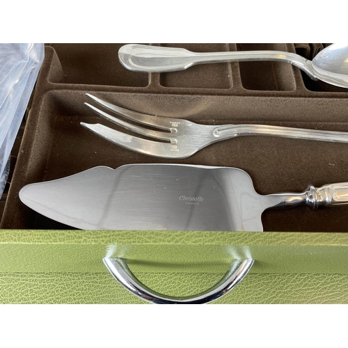2 - CHRISTOFLE CANTEEN OF CUTLERY, Imperial 144 piece, twelve place setting, with serving spoon and othe... 