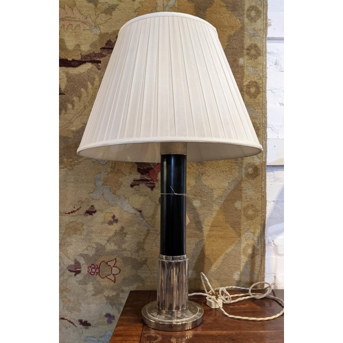 322 - RALPH LAUREN TABLE LAMPS, a pair, 82cm H with shades. (2)