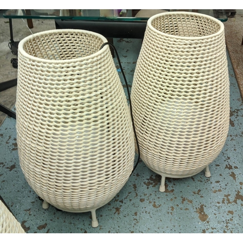 362 - PAOLO MOSCHINO SAN JUAN OUTDOOR CYLINDER  LAMPS, a pair, 81cm H. (2)