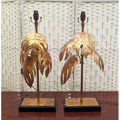 395 - PAOLO MOSCHINO IRVIN TABLE LAMPS, a pair, 68cm H. (2)