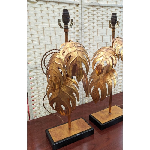 395 - PAOLO MOSCHINO IRVIN TABLE LAMPS, a pair, 68cm H. (2)