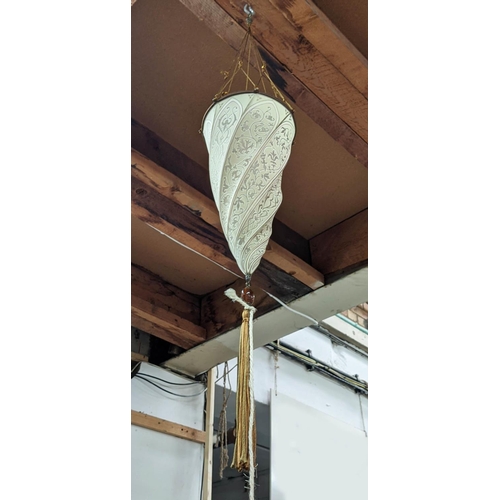 421 - VENETIA STUDIUM CESENDELLO SILK PENDANT, 90cm drop approx.