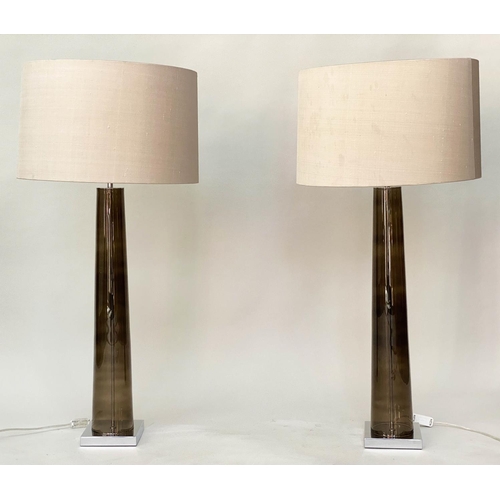 435 - HEATHFIELD & CO TABLE LAMPS, a pair, with shades, 70cm H. (2)