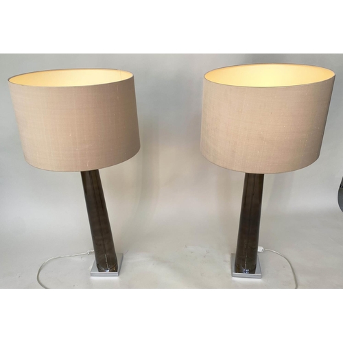 435 - HEATHFIELD & CO TABLE LAMPS, a pair, with shades, 70cm H. (2)