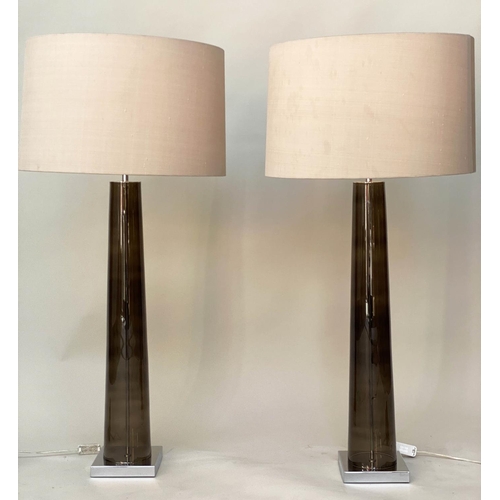 435 - HEATHFIELD & CO TABLE LAMPS, a pair, with shades, 70cm H. (2)