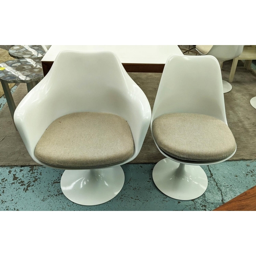 478 - KNOLL TULIP CHAIRS, a set of eight by Eero Saarinen. (8)