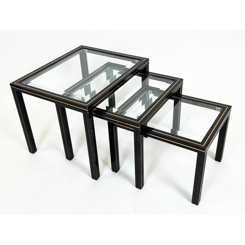 481 - PIERRE VANDEL COFFEE TABLE, 1970s French, 41cm H x 125cm x 75cm, together with a matching Pierre Van... 