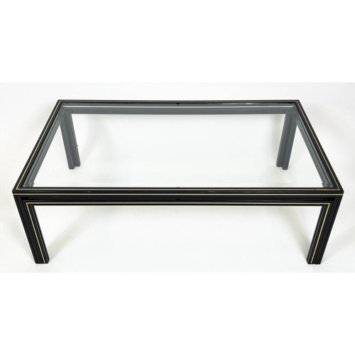 481 - PIERRE VANDEL COFFEE TABLE, 1970s French, 41cm H x 125cm x 75cm, together with a matching Pierre Van... 