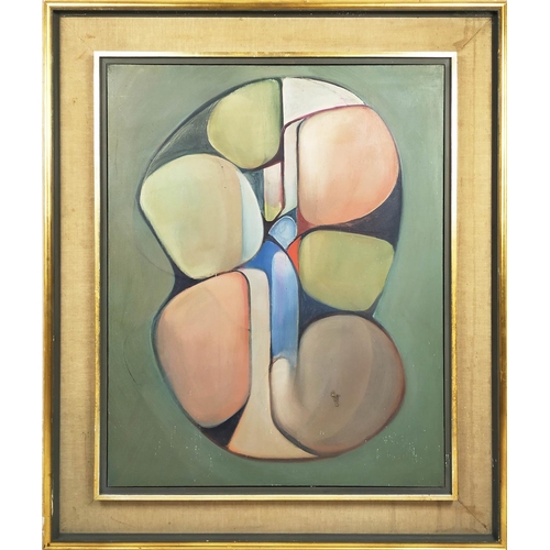 60 - WILFRED AVERY (1926-2016), 'Abstract', oil on canvas, 92cm x 73cm, framed.