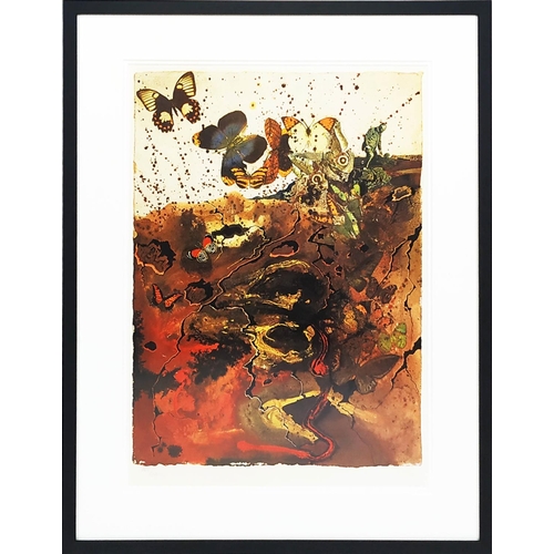 85 - SALVADOR DALI, 'Butterfly Suite' lithographs, numbered in pencil, with blind stamp signature, each n... 