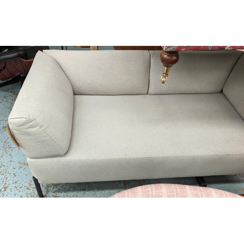 273 - MADE.COM SOFA, grey fabric upholstered, 165cm H.