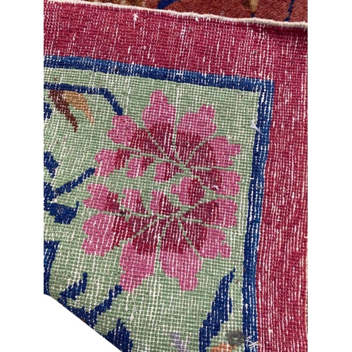 38 - ANTIQUE CHINESE ART DECO CARPET, 360cm x 280cm.