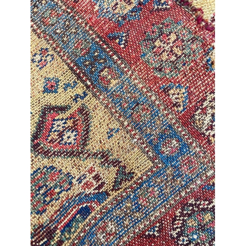 42 - ANTIQUE NORTH WEST PERSIAN RUNNER, 260cm x 105cm.