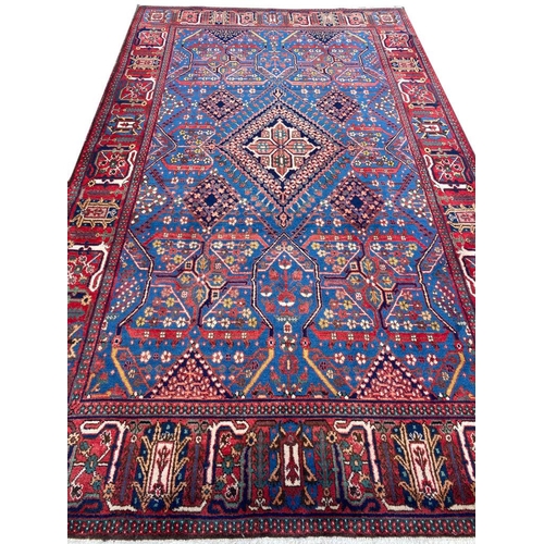 48 - FINE PERSIAN JOSHAGAN RUG, 230cm x 136cm.