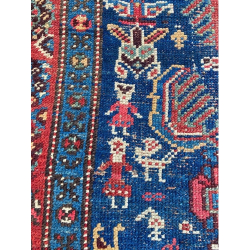 48 - FINE PERSIAN JOSHAGAN RUG, 230cm x 136cm.