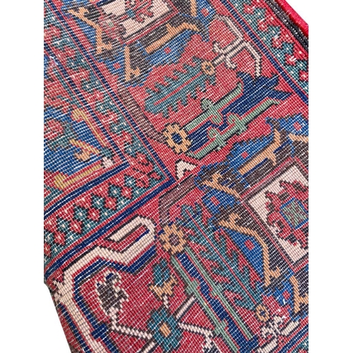 48 - FINE PERSIAN JOSHAGAN RUG, 230cm x 136cm.