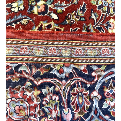 54 - KASHAN RUGS, a pair, 230cm x 144cm. (2)