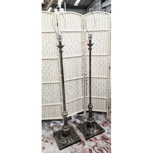 336 - PAOLO MOSCHINO WHIGMORE FLOOR LAMPS, a pair, 167cm H. (2)