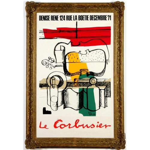 110 - LE CORBUSIER, Galerie Denis Rene, 108cm x 77cm, initials in the plate, extra large lithographic post... 